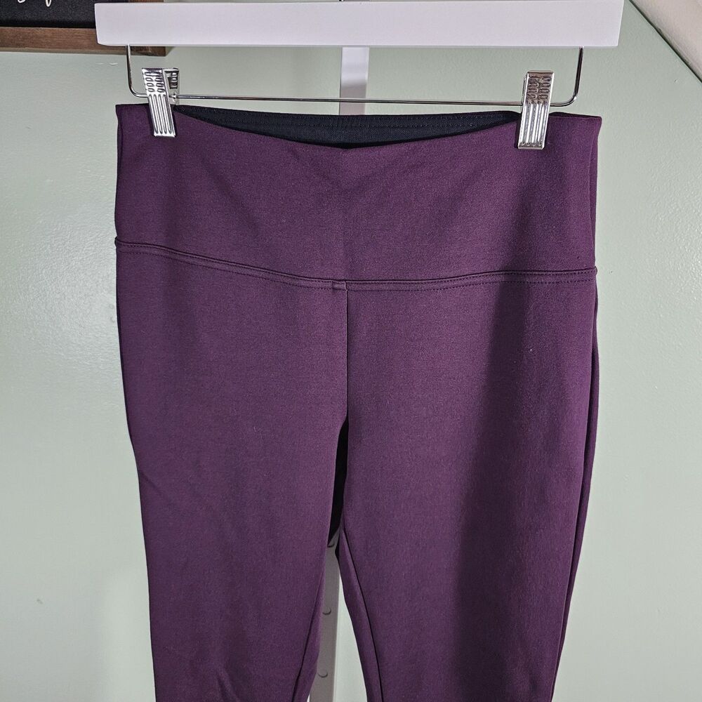 Eddie Bauer Women's Slim Tummy Panel Full Length Dress Leggings Purple Medium - Picture 2 of 7
